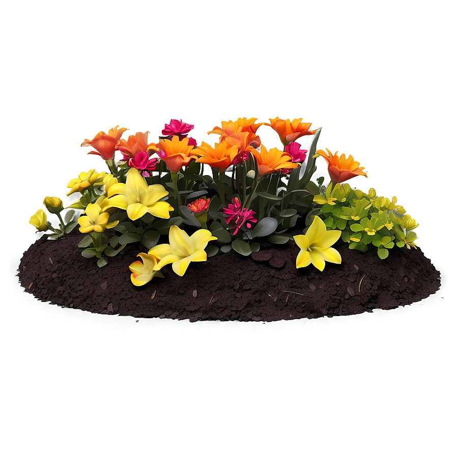 Flower Bed Arrangement Png Btk93