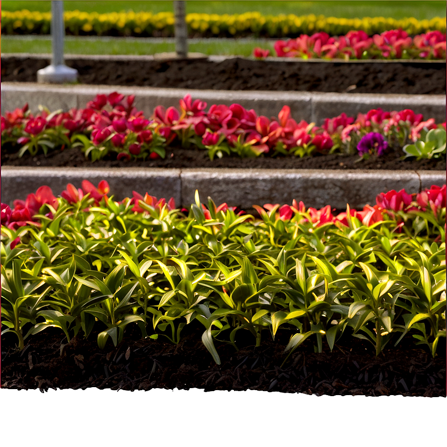 Flower Bed Mulching Png 1