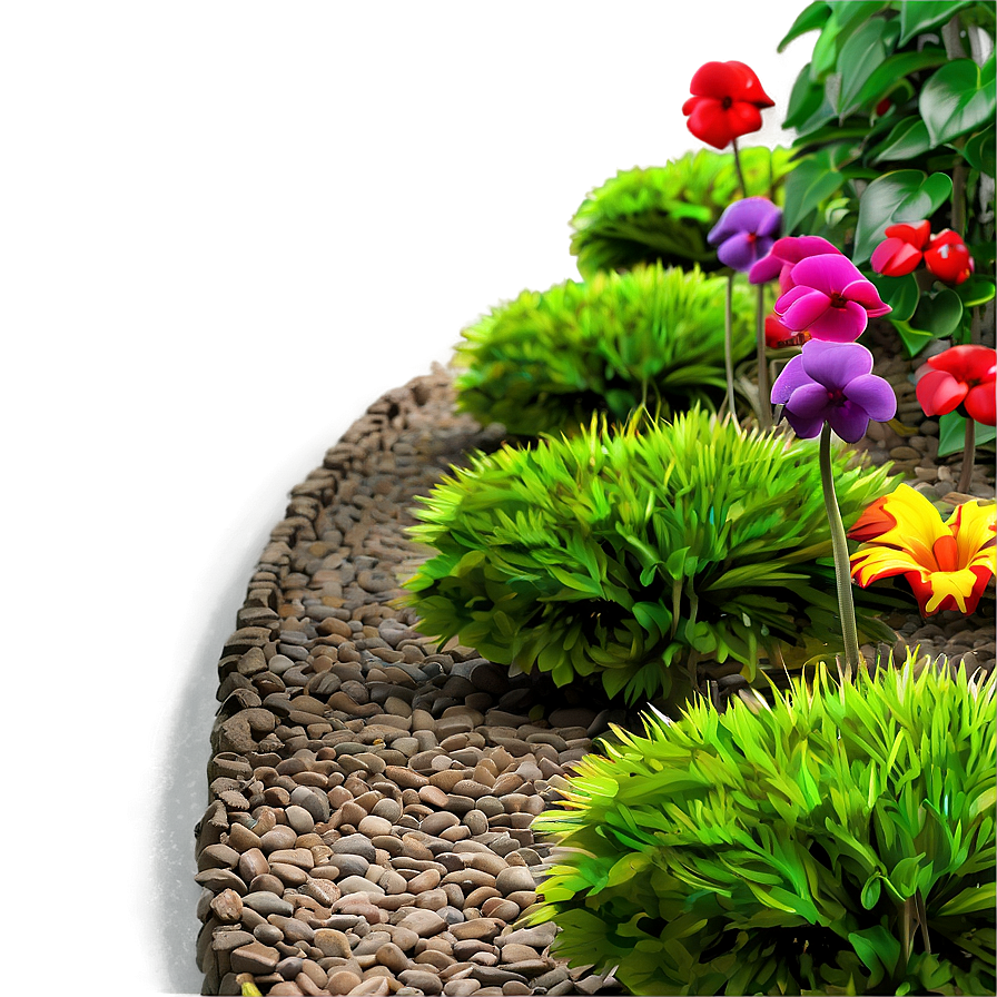 Flower Bed Pathway Png Rhx