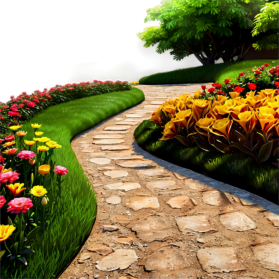 Flower Bed Pathway Png Yyt