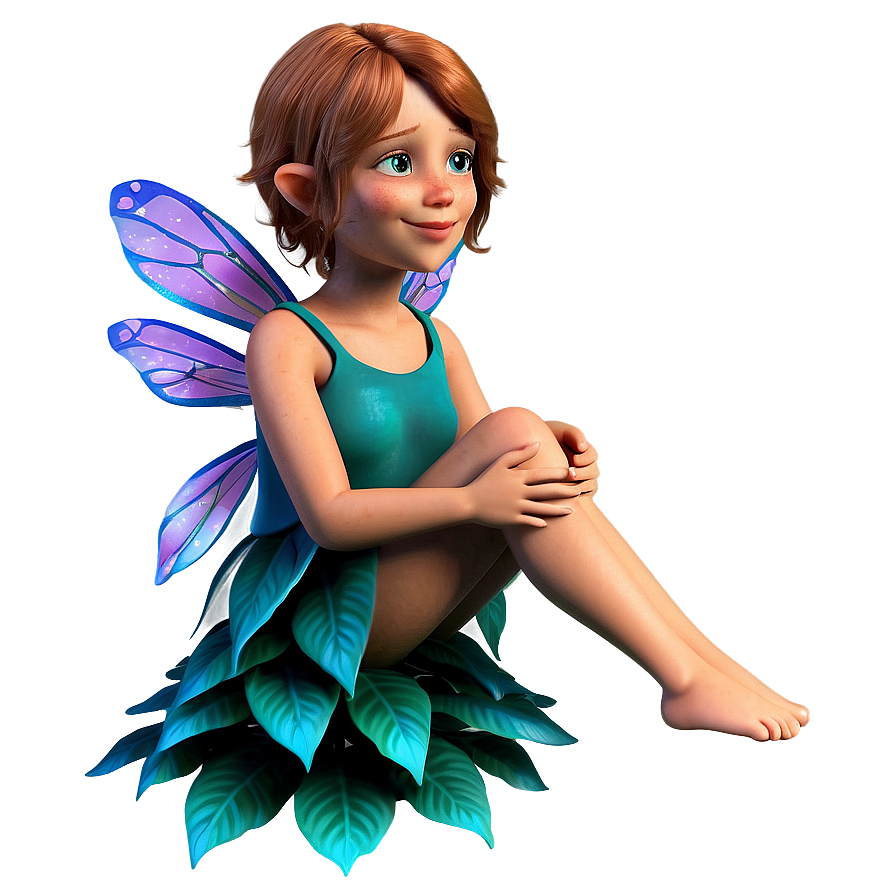 Flower Fairy Sitting Png Oki80