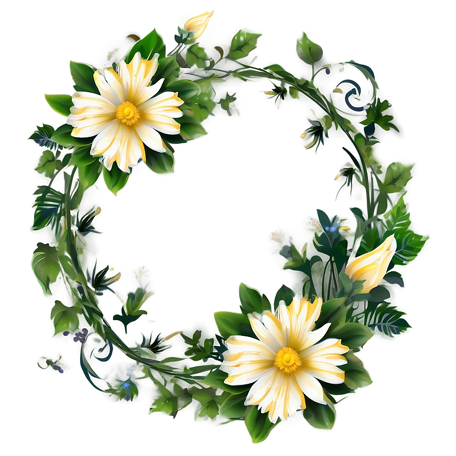 Flower Frame Clipart Png 77