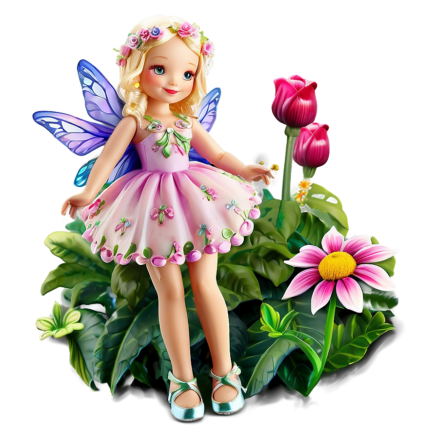 Flower Garden Fairy Doll Png 06112024