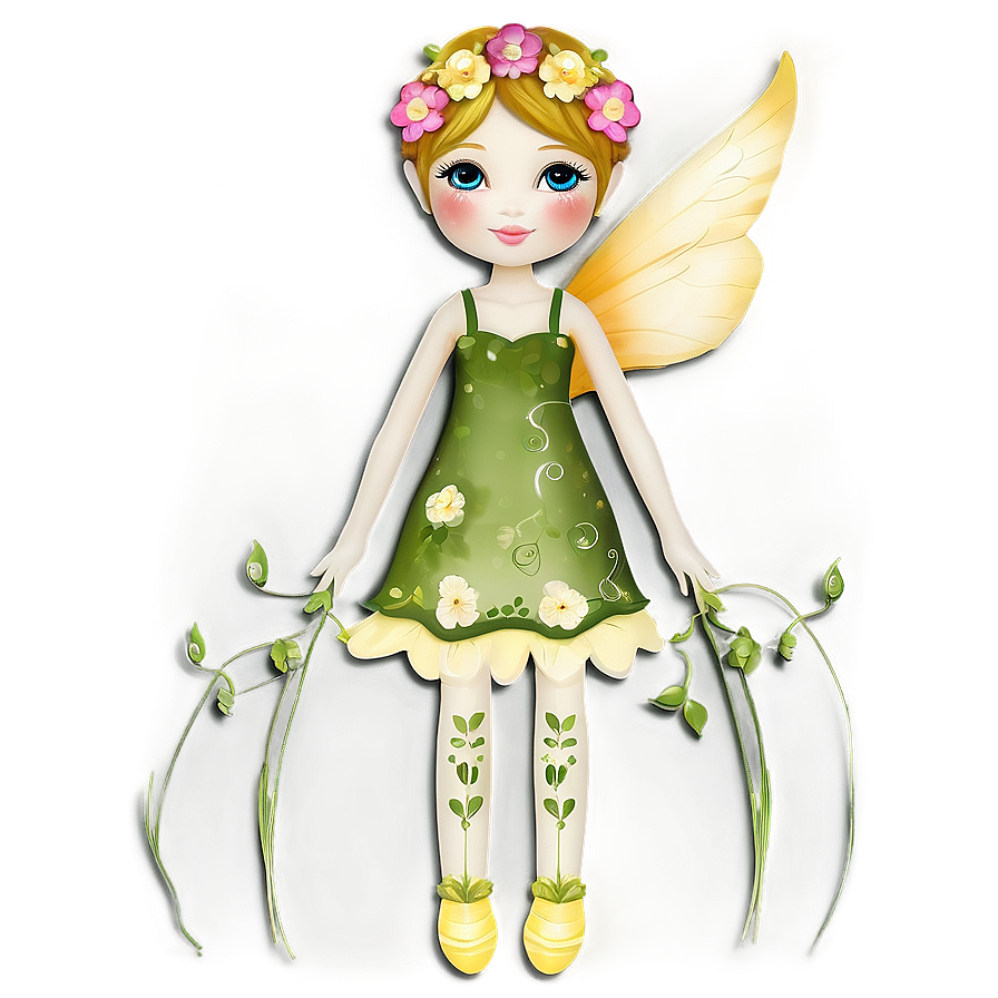 Flower Garden Fairy Doll Png 23