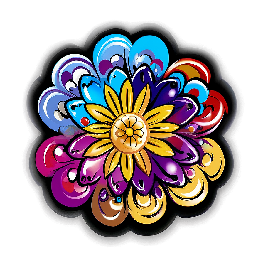 Flower Power Hippie Symbol Png 06202024