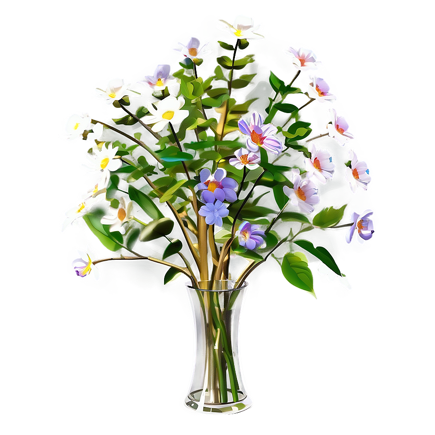 Flower Tree In Vase Png Dcm