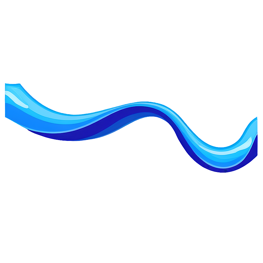 Flowing Blue Wave Png 54