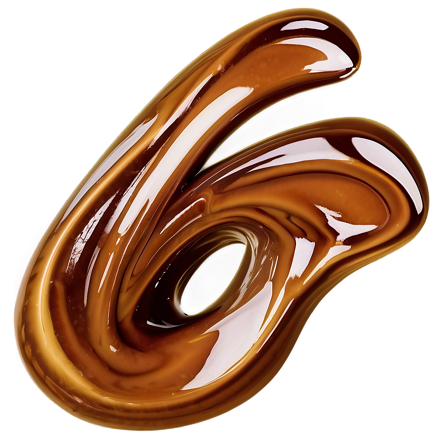 Flowing Caramel Wave Png 25