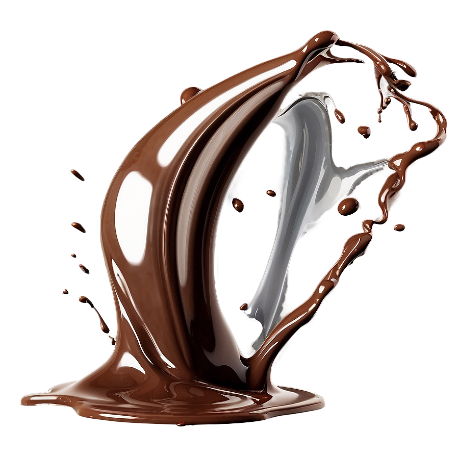 Flowing Chocolate Splash Png Saq