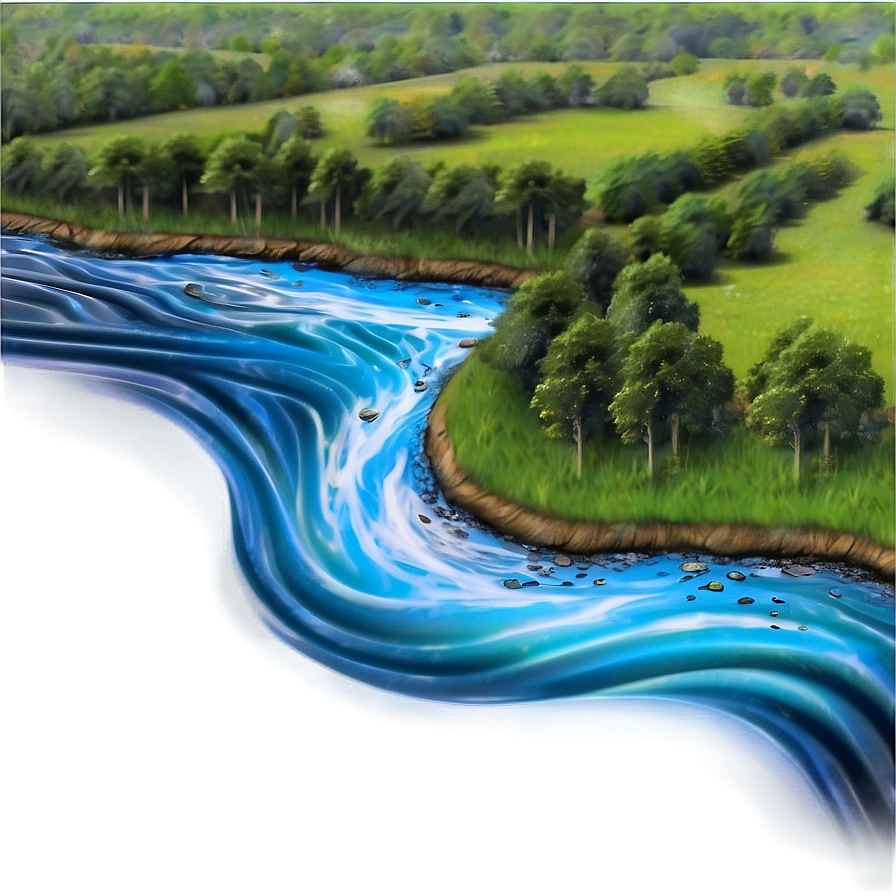 Flowing River Current Png 9