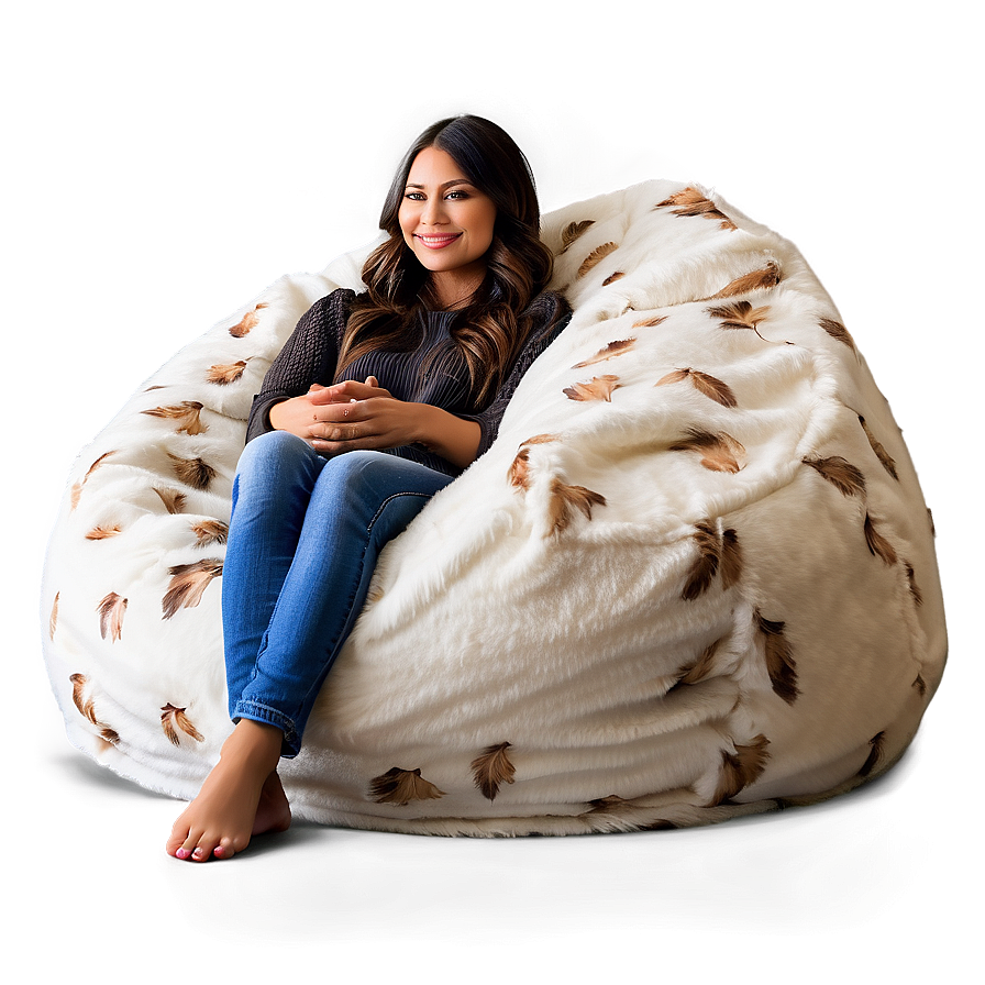 Fluffy Beanbag Comfort Png 06202024