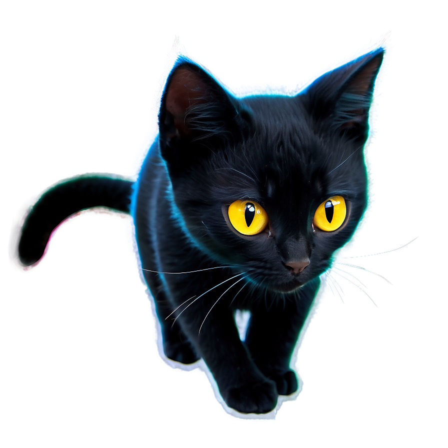 Fluffy Black Cat Png Cnw