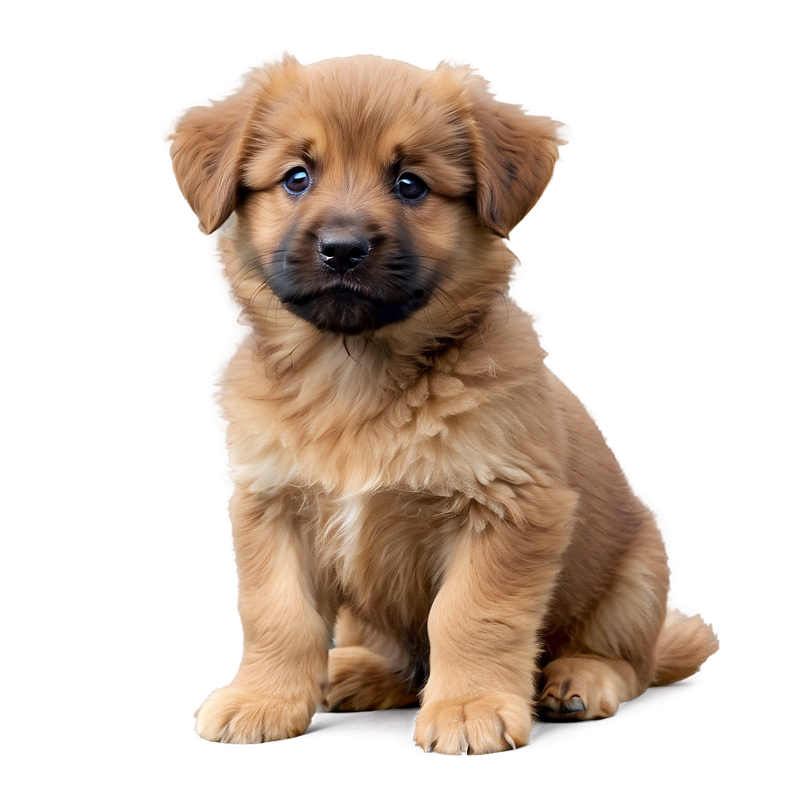 Fluffy Brown Puppy Png 06202024