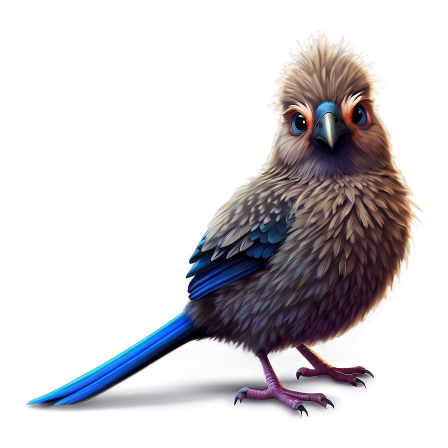 Fluffy Cartoon Bird Png 06202024