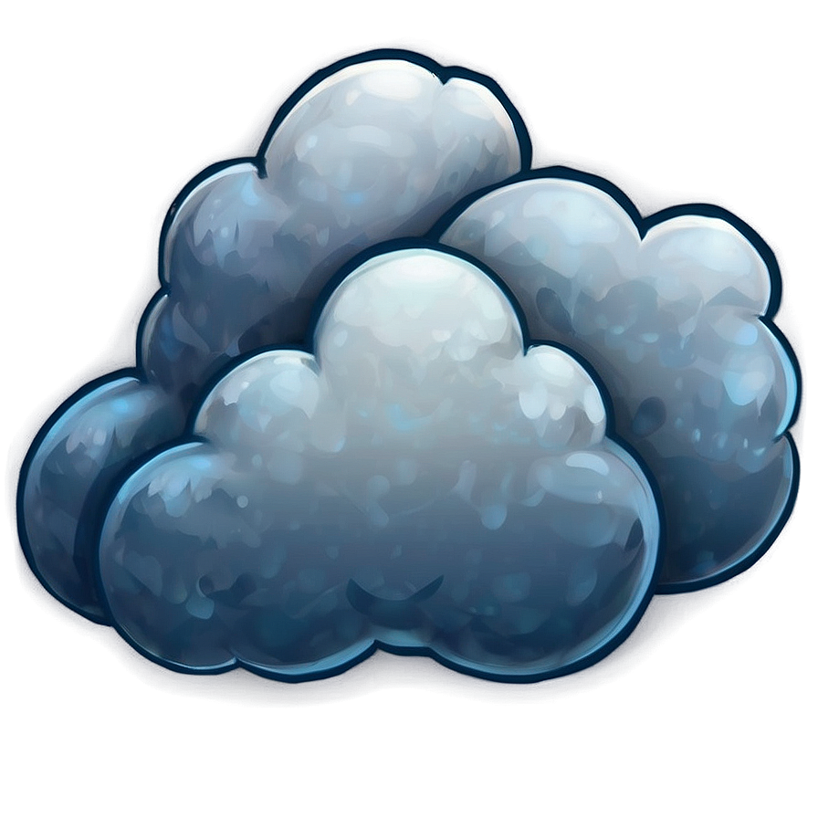 Fluffy Cartoon Cloud Png Emf76