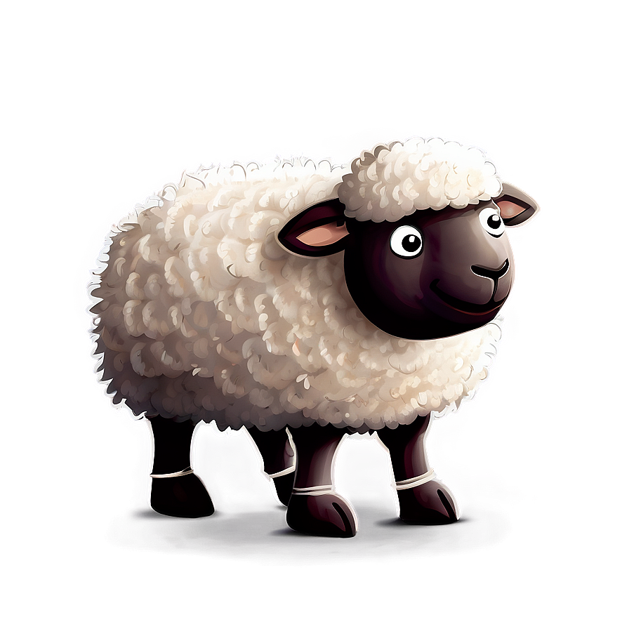 Fluffy Cartoon Sheep Png 25