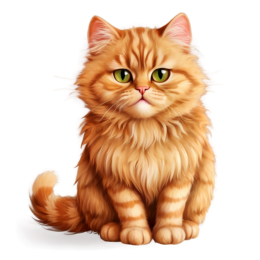 Fluffy Cat Drawing Png Eqj