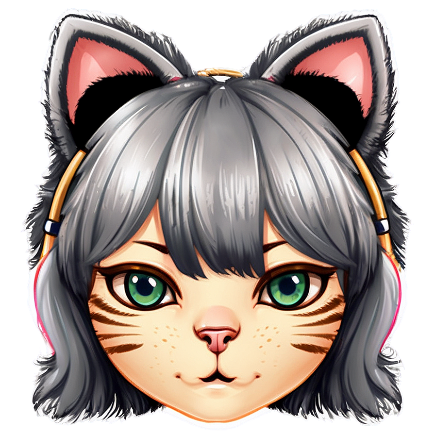 Fluffy Cat Ears Illustration Png 82