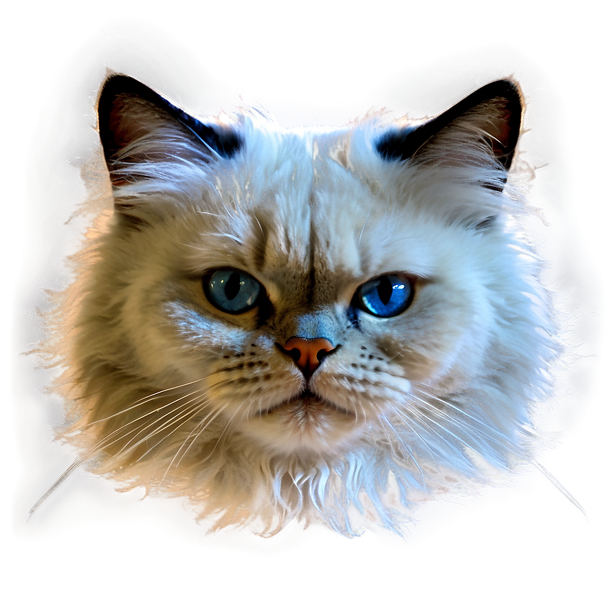 Fluffy Cat Face Png 43