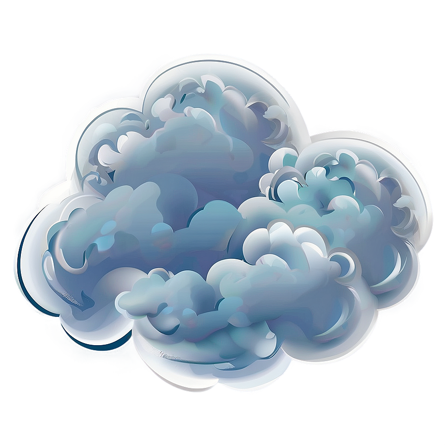 Fluffy Cloud Vector Design Png 06262024