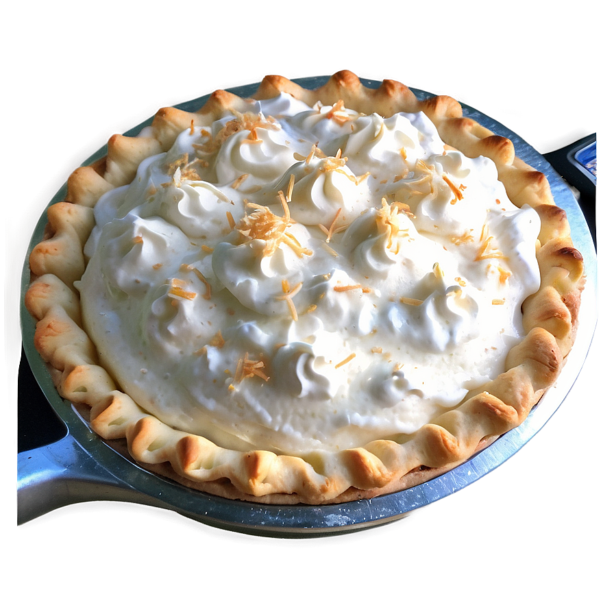 Fluffy Coconut Cream Pie Png Kfu43