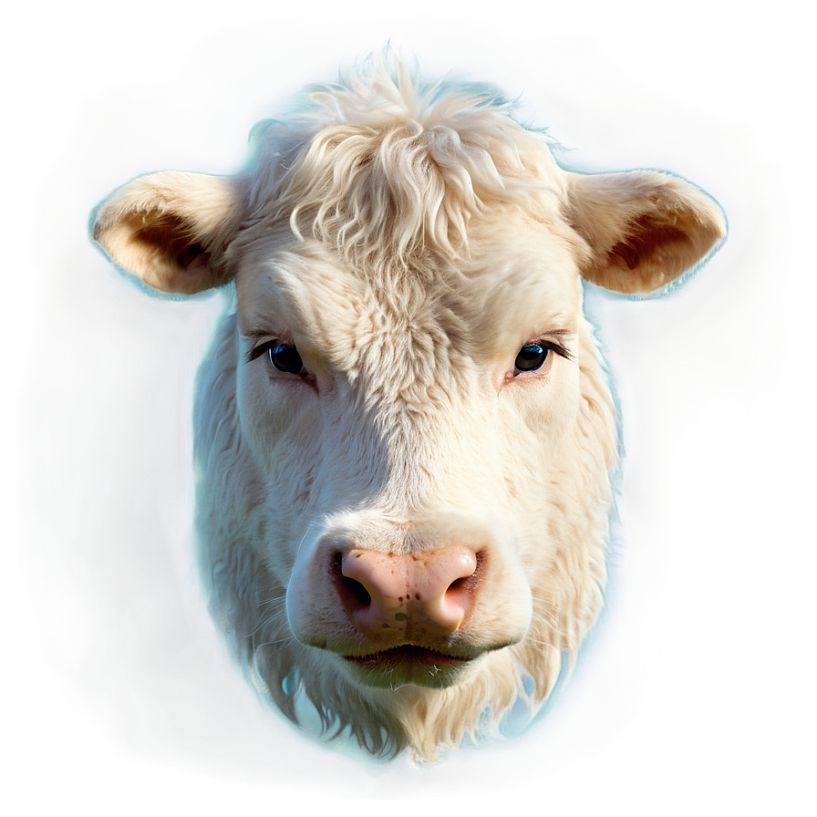 Fluffy Cow Face Png Luo