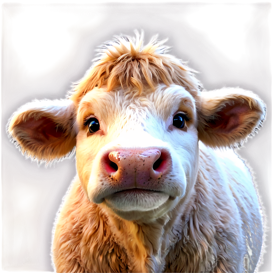 Fluffy Cow Face Png Wbe56