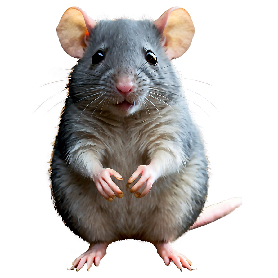 Fluffy Cute Rat Png Cev