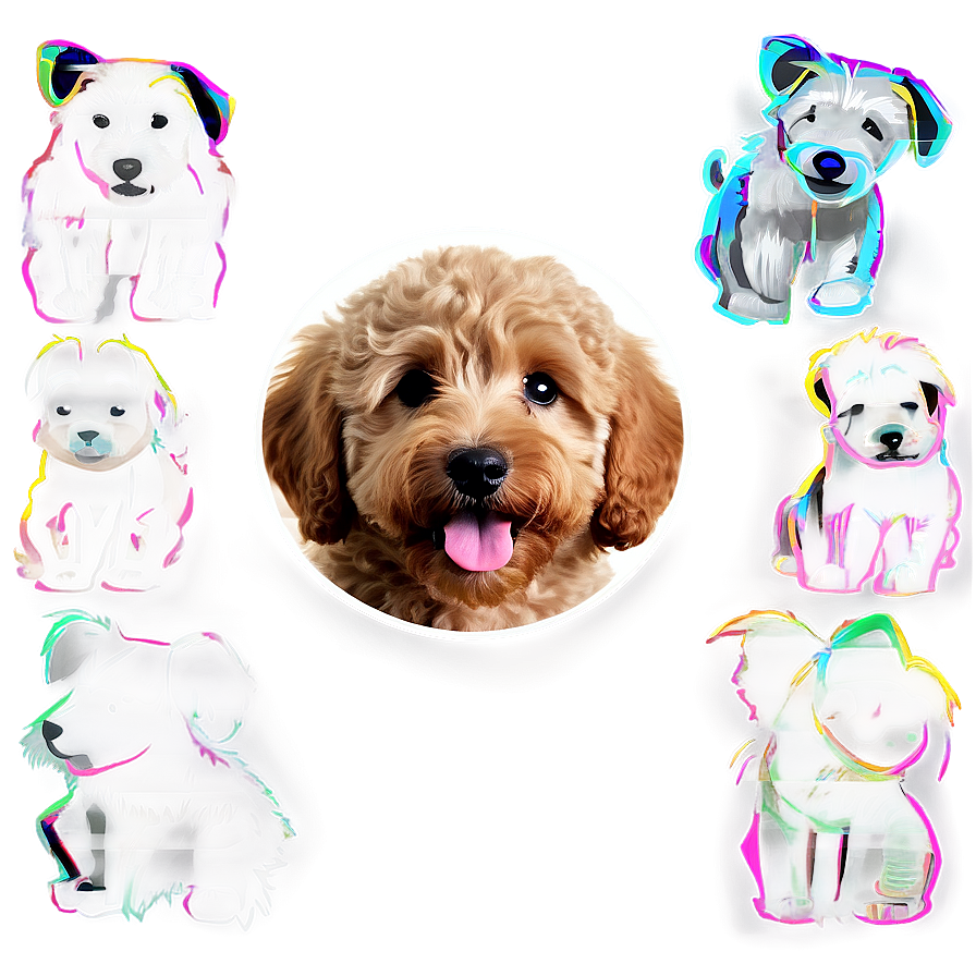 Fluffy Goldendoodle Png 92