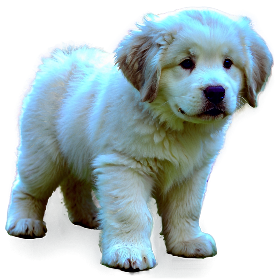 Fluffy Great Pyrenees Puppy Png Fho94