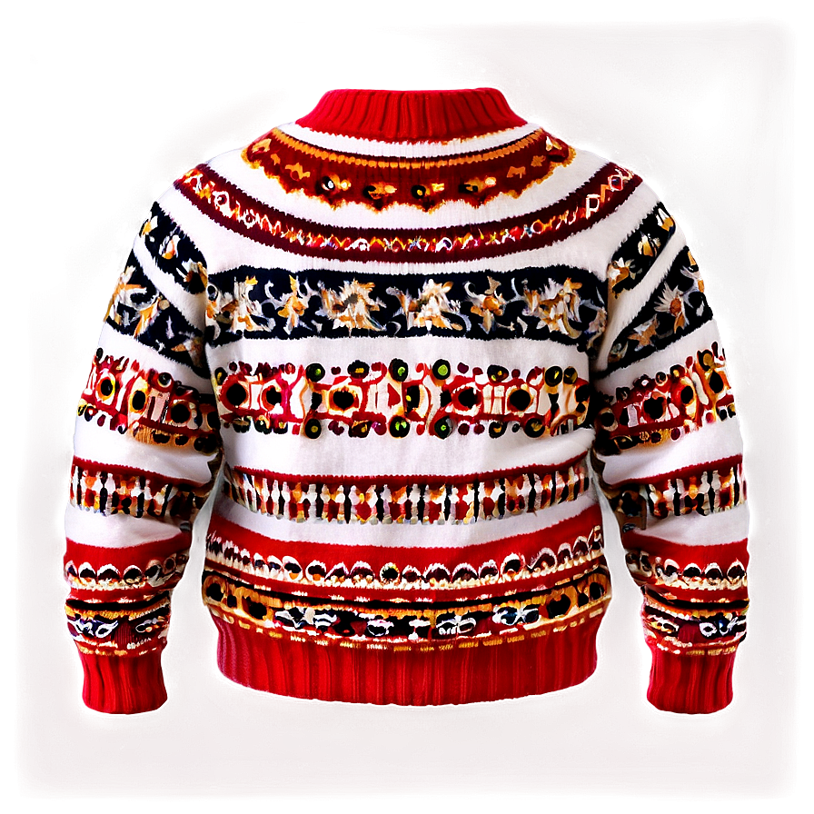 Fluffy Red Sweater Png 06292024