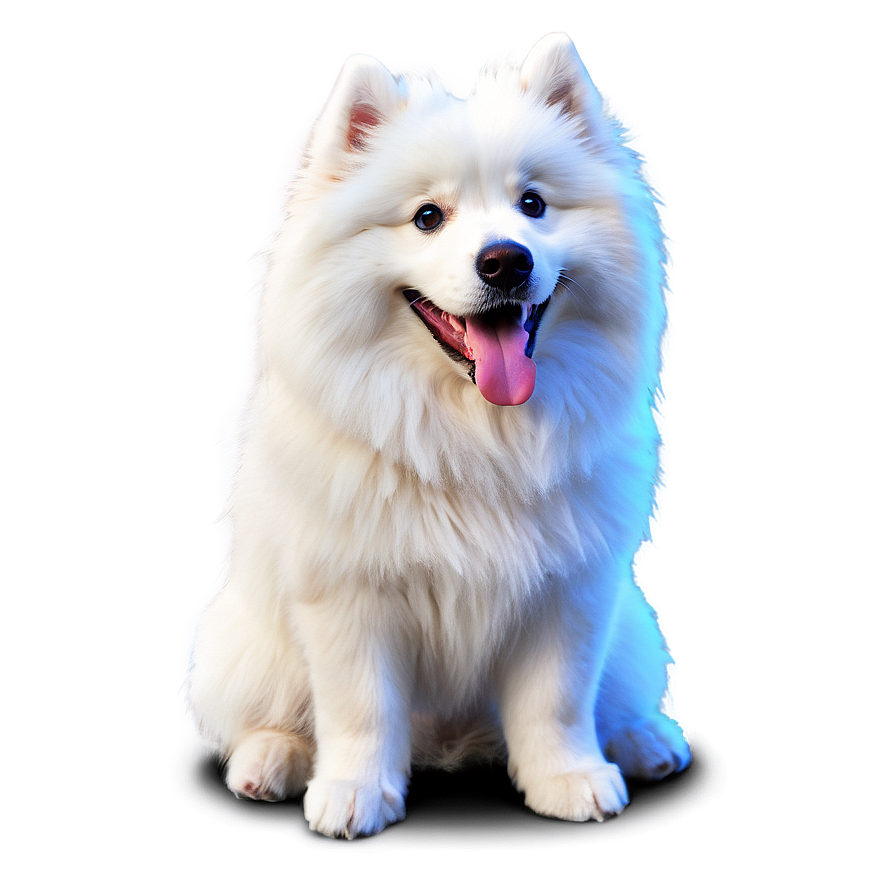 Fluffy Samoyed Fun Png Spd28