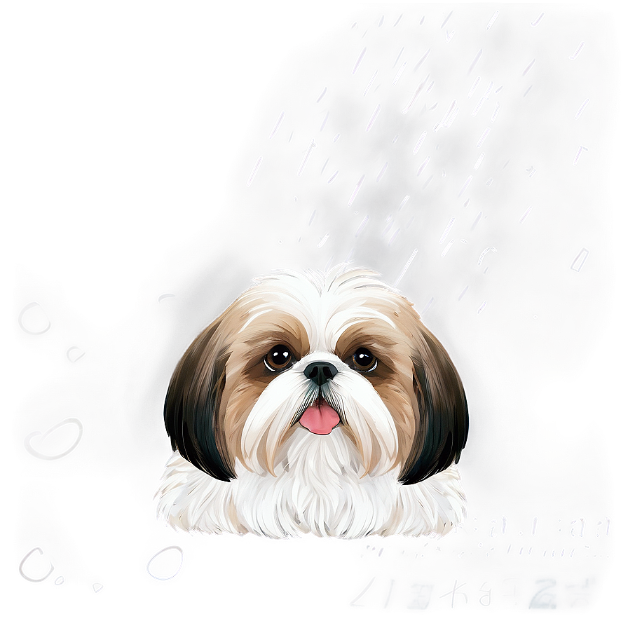 Fluffy Shih Tzu Coat Png Nmh