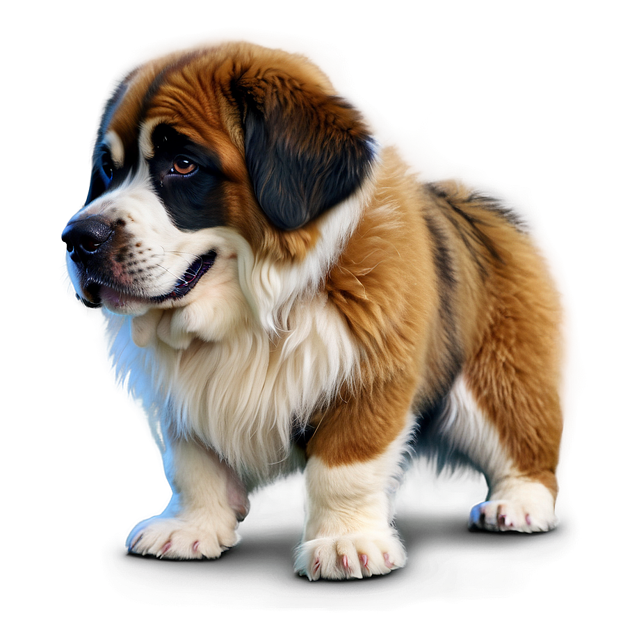 Fluffy St Bernard Coat Png 28