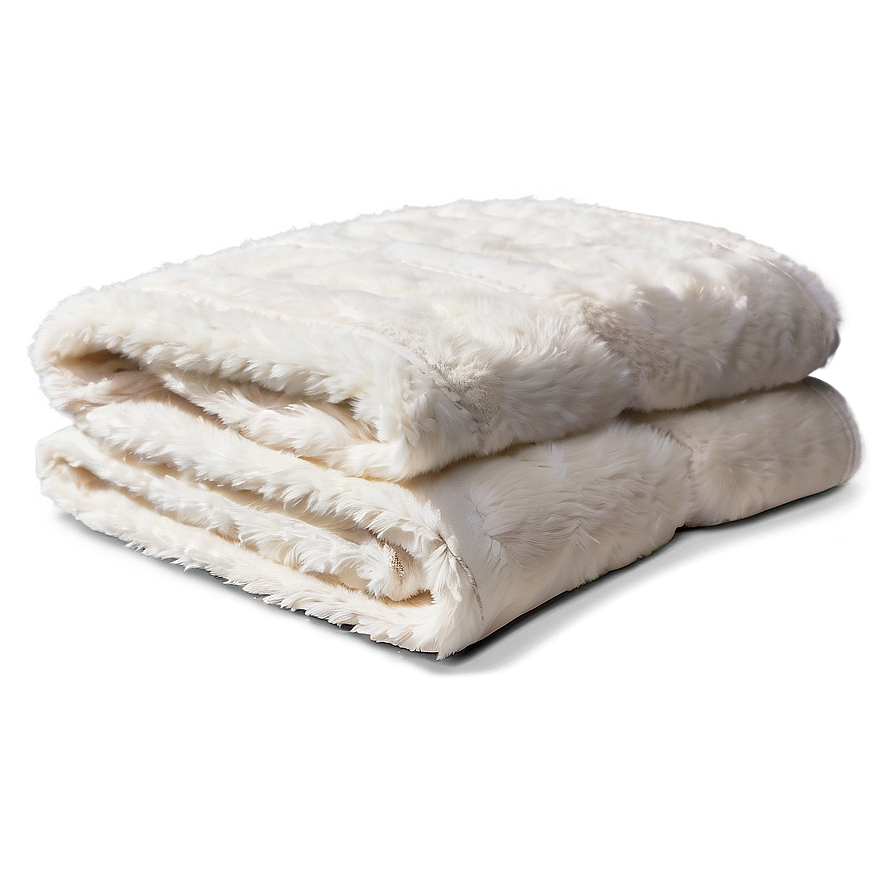 Fluffy White Blanket Png 06282024