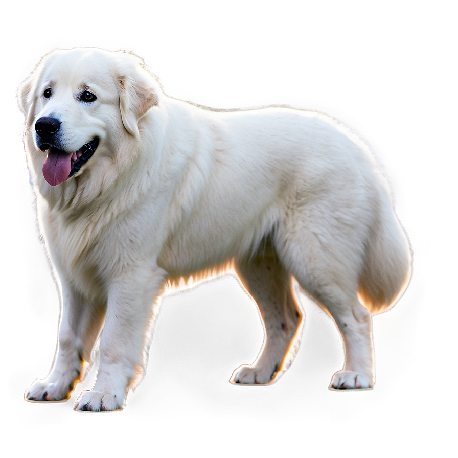 Fluffy White Great Pyrenees Png Bvt78