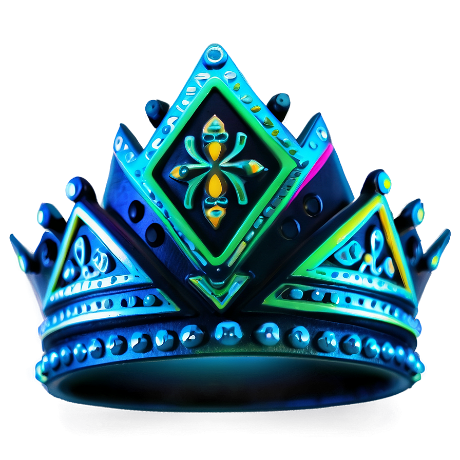 Fluorescent Neon Crown Png 64