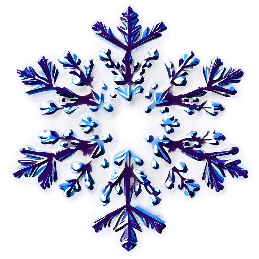 Flurry Snowflake Silhouette Png 04292024