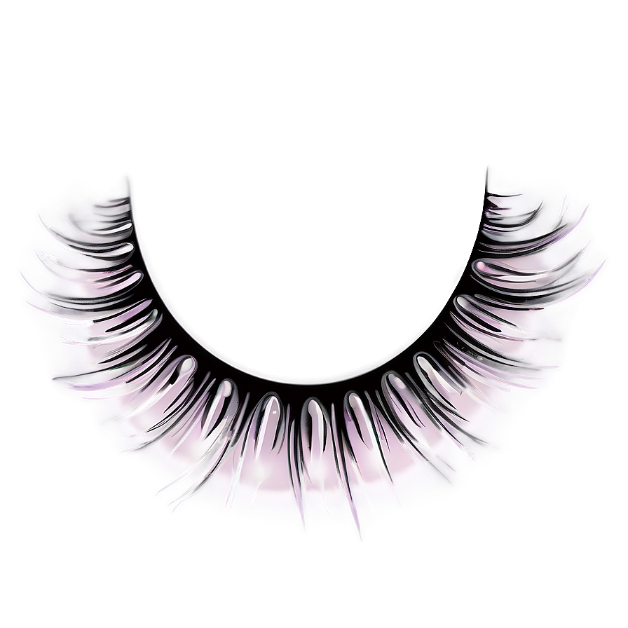 Fluttery Lashes Illustration Png 06122024