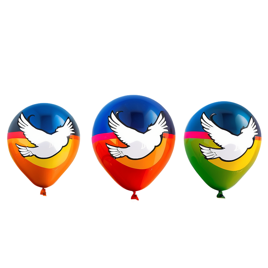 Flying Birds Balloon Png 74