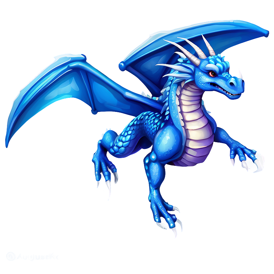 Flying Blue Dragon Graphic Png Cnm