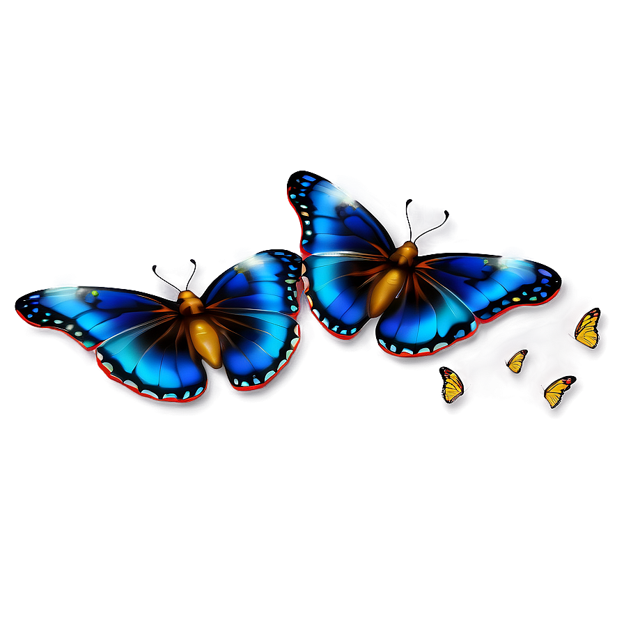 Flying Butterflies Png Rlc