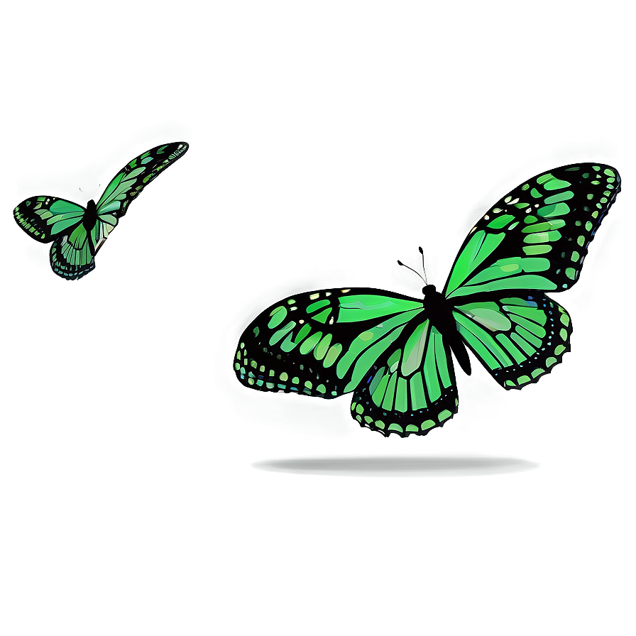 Flying Green Butterfly Animation Png 81