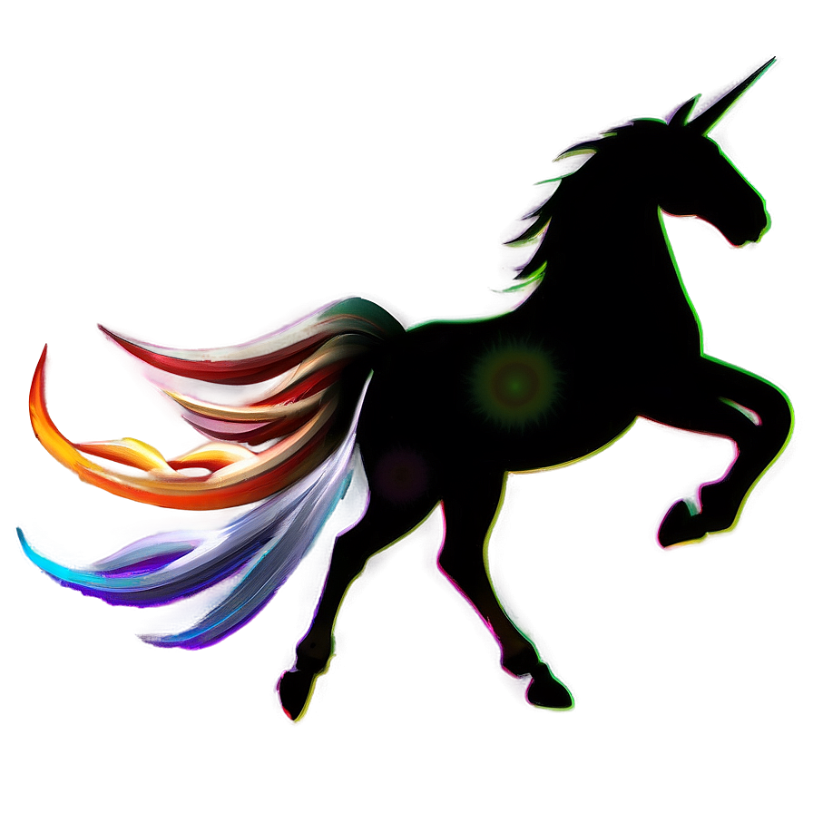 Flying Unicorn Silhouette Png 42