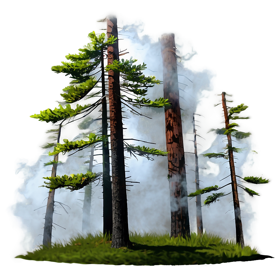 Foggy Forest Smoke Png 49