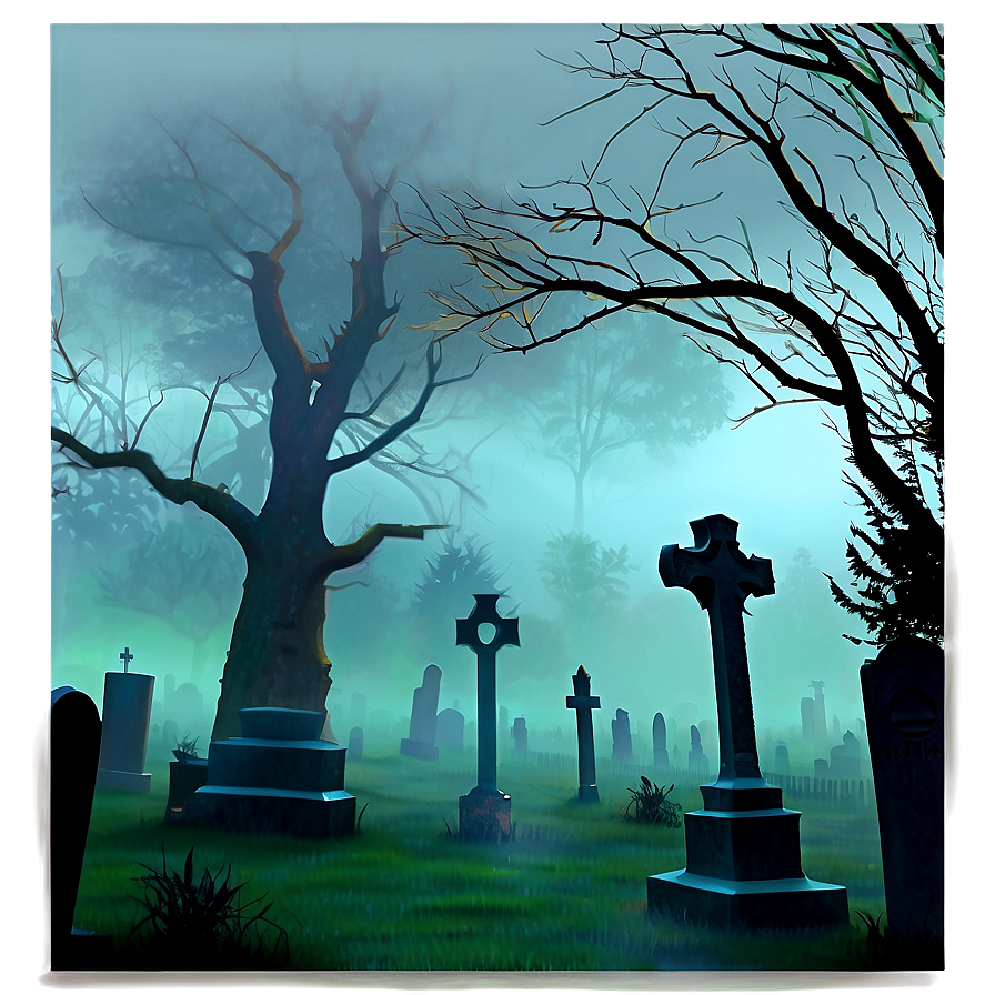 Foggy Graveyard Png 97