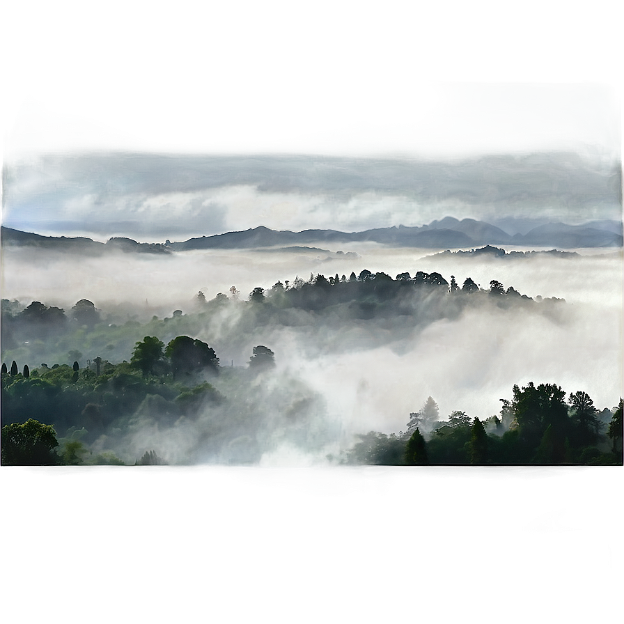 Foggy Landscape Png 05042024