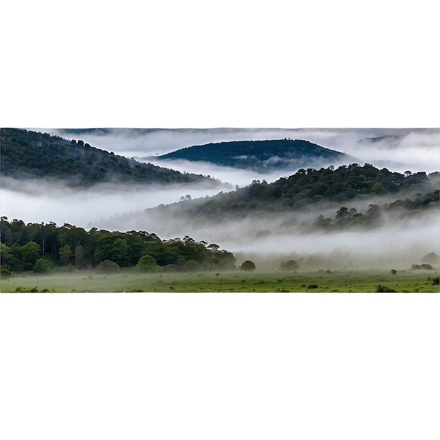 Foggy Landscape Png 05042024