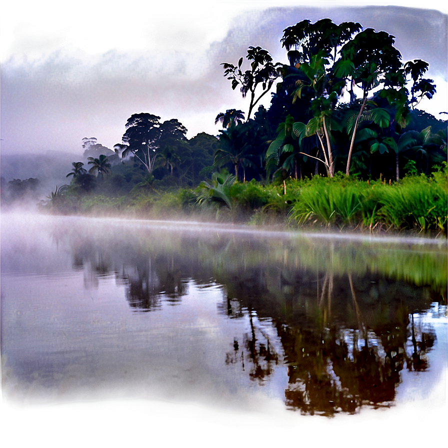 Foggy Riverbank Png 43