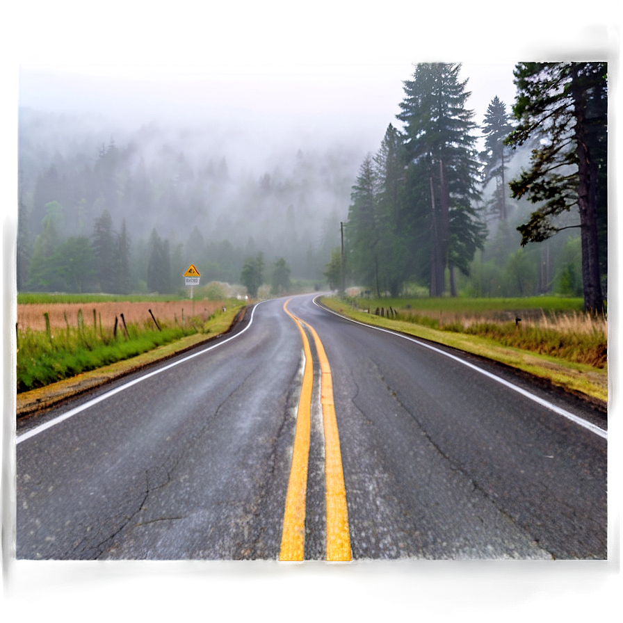 Foggy Road Png 75